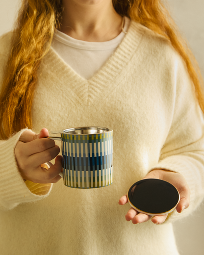 Loom Blue Mug with Infuser