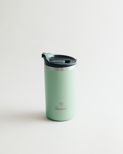 T2 x Qwetch Travel Mug Green