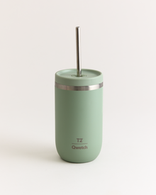 T2 X Qwetch Matcha To Go Flask Green