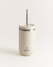 T2 X Qwetch Matcha To Go Flask Sand