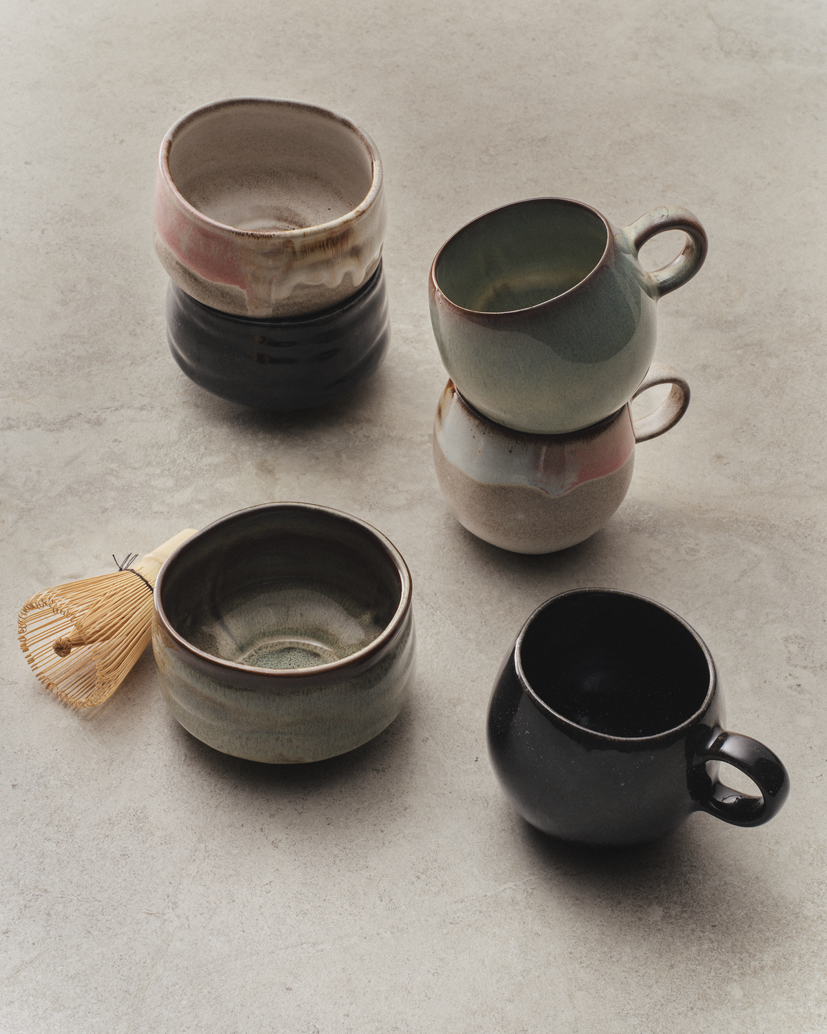 Glazed & Amazed Chawan Matcha Bowl - Multi