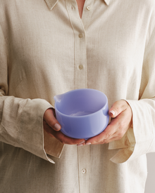 Milk Glass Matcha Bowl Sky