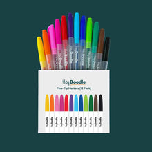 Hey Doodle Fine Tip Markers Set of 12 Travel Toys Art and craft for kids Retired 3yrs+