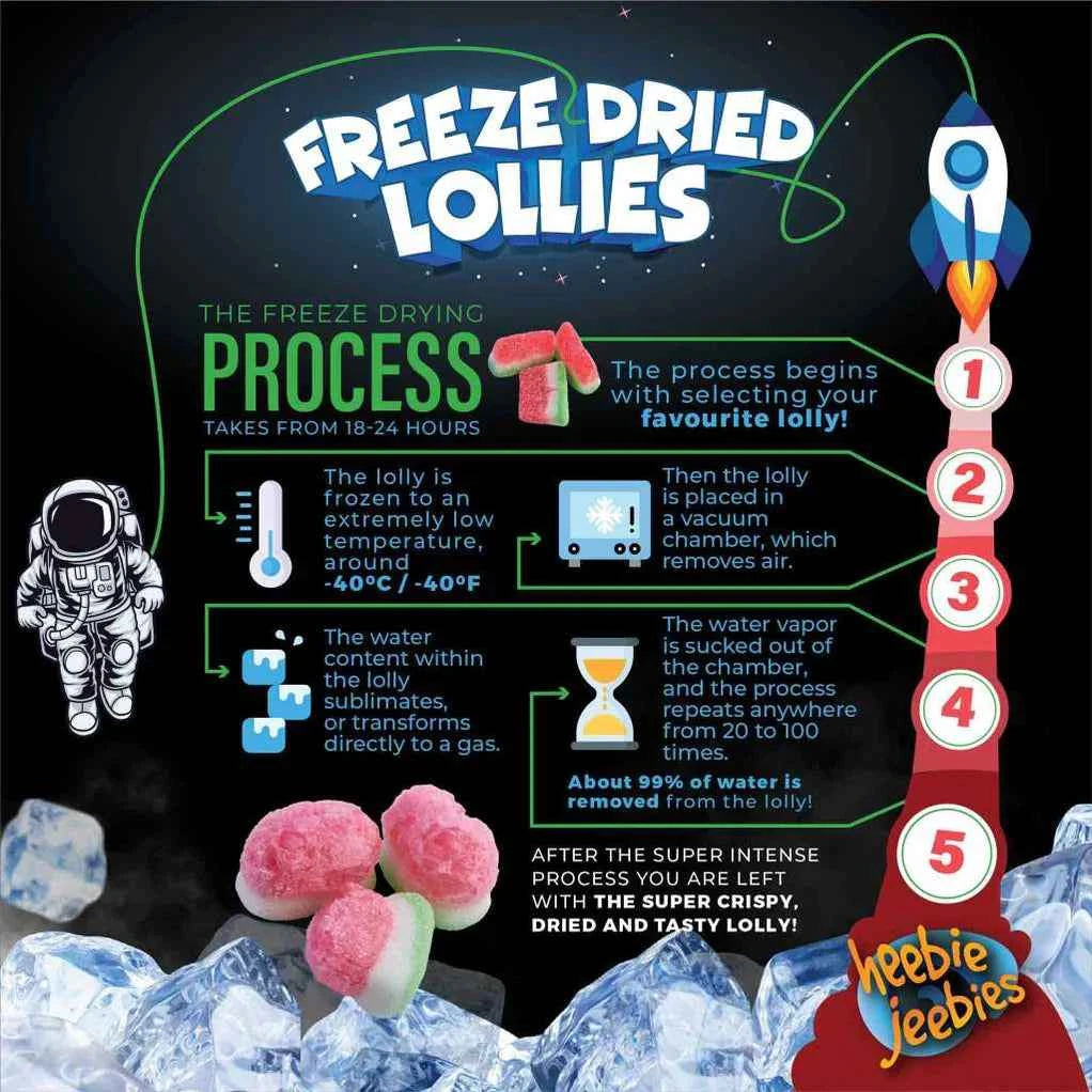 Heebie Jeebies Freeze Dried Candy Watermelon & Sour Worms Retired