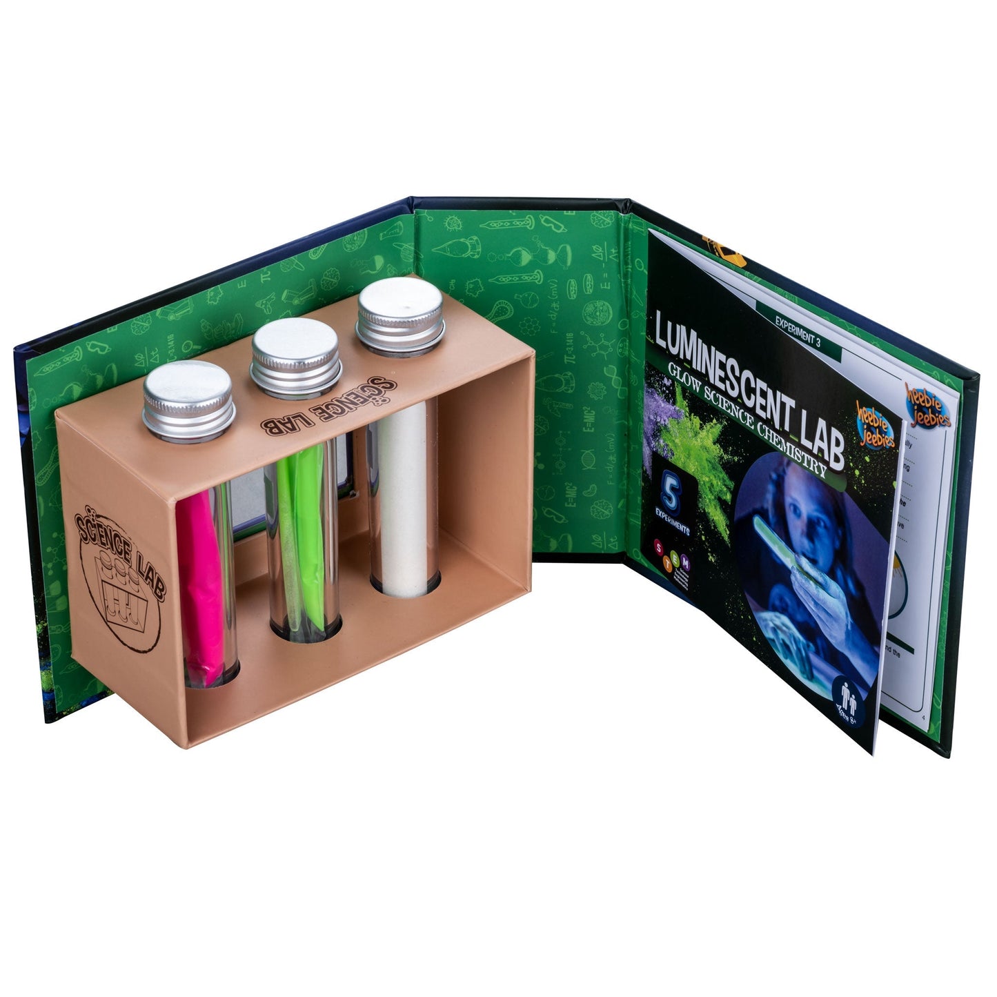 Heebie Jeebies Luminescent Lab with Snow Glow Powder Chemistry Early Science STEM Toys Best Seller 3yrs+