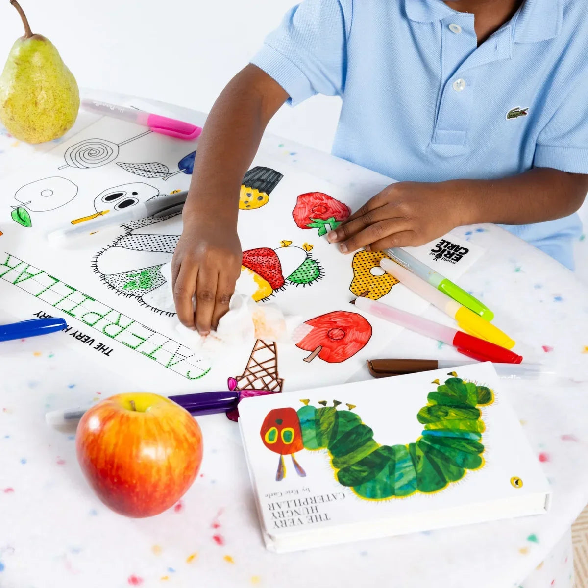 Hey Doodle The Very Hungry Caterpillar Classic Colouring & Doodle Mat Travel Toys Art and Craft for Kids 3yrs+