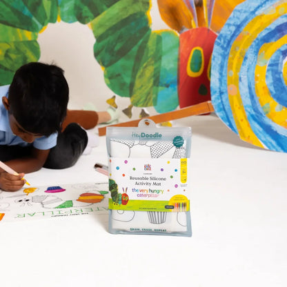 Hey Doodle The Very Hungry Caterpillar Classic Colouring & Doodle Mat Travel Toys Art and Craft for Kids 3yrs+