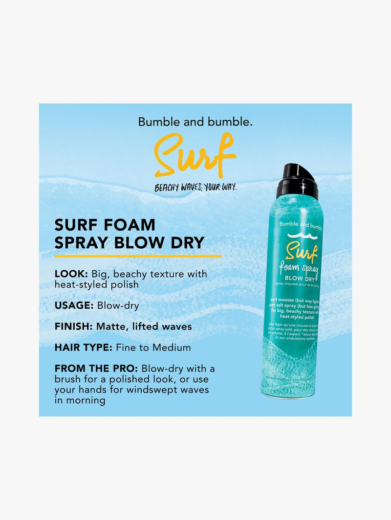 Surf Foam Spray Blow Dry
