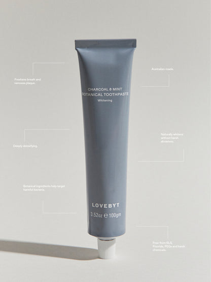 Charcoal & Mint Botanical Toothpaste