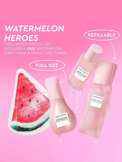 Watermelon Glow Dewy Skin Routine Set