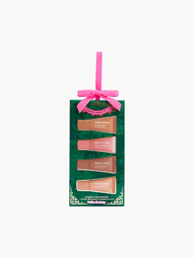 Naughty & Nice Neutrals Lip Balm Ornament