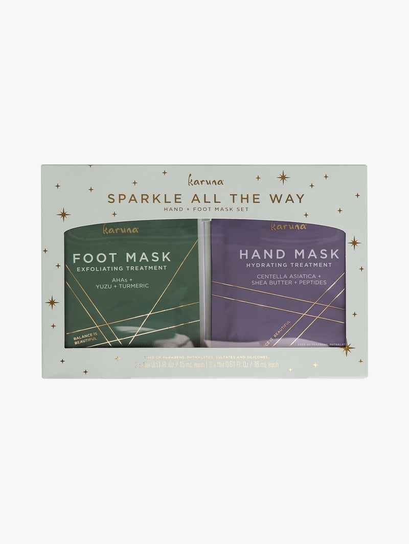 Sparkle All The Way Hand And Foot Mask Set