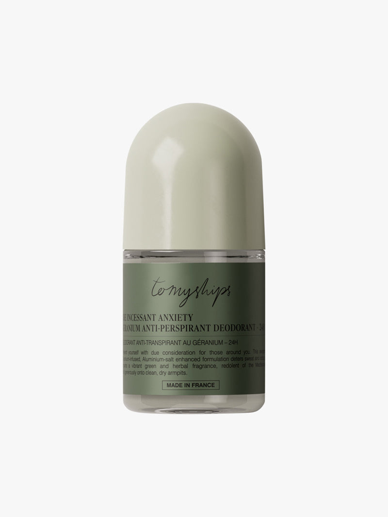 The Incessant Anxiety Geranium Anti-Perspirant Roll-On Deodorant