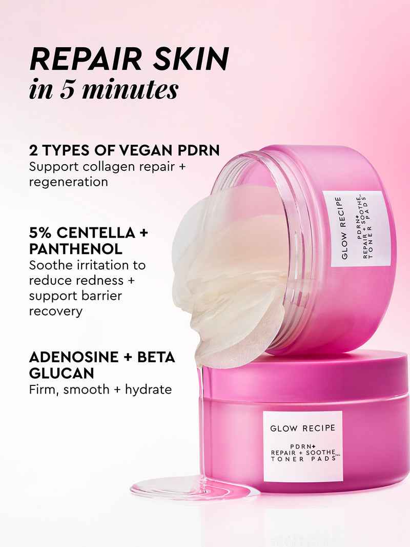 PDRN+ Repair + Soothe Toner Pads