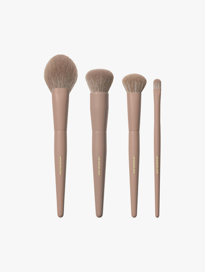 Iced Mocha 4-Piece Face Brush Set