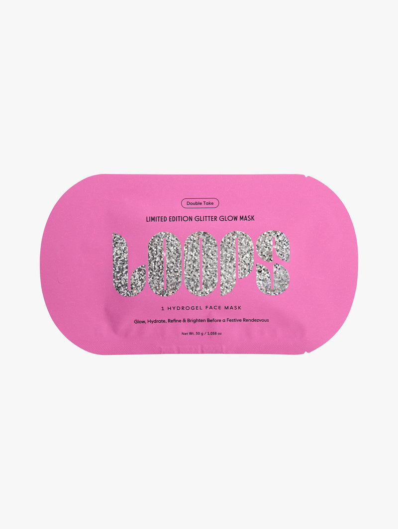 Double Take Glow Glitter Hydrogel Face Mask