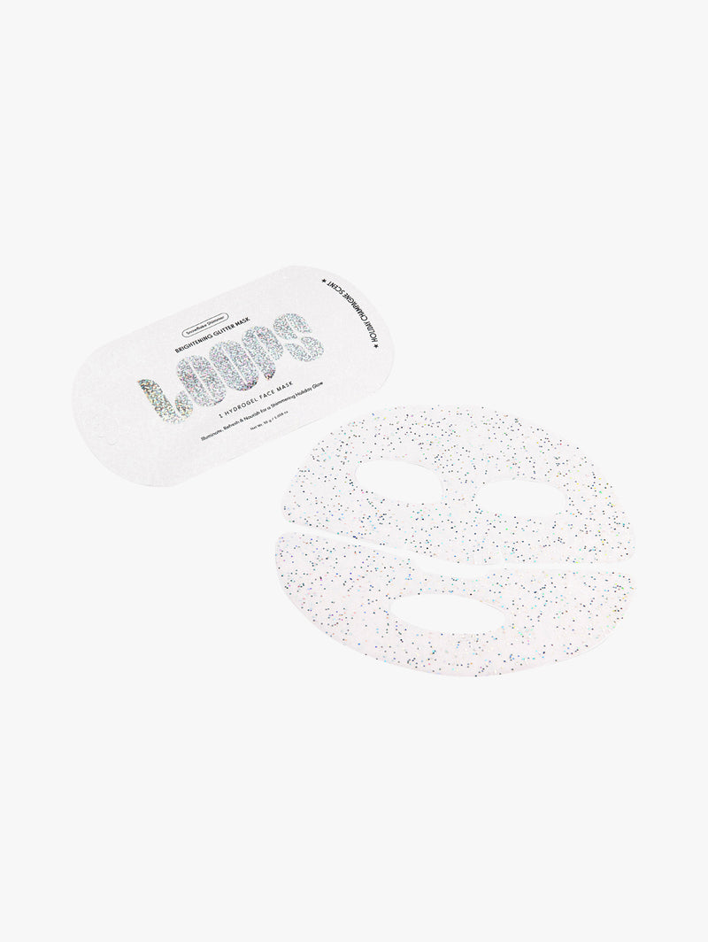 Snowflake Shimmer Brightening Glitter Hydrogel Face Mask