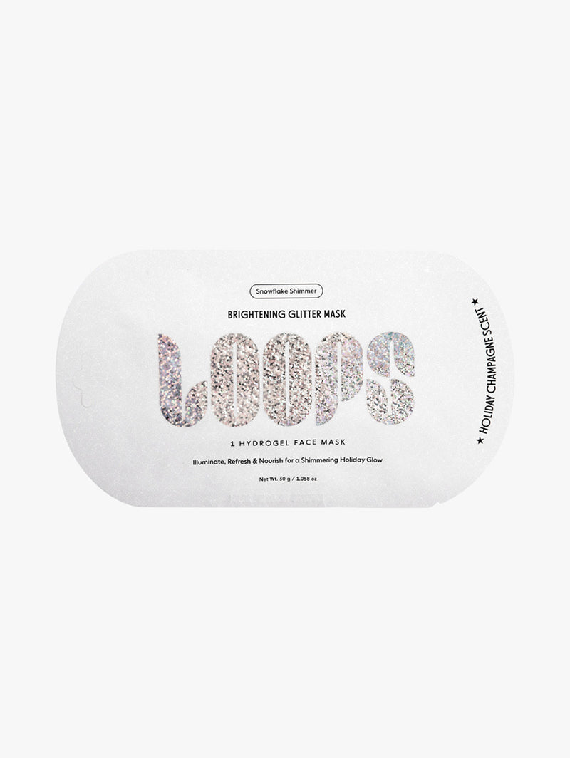 Snowflake Shimmer Brightening Glitter Hydrogel Face Mask