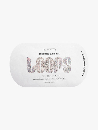 Snowflake Shimmer Brightening Glitter Hydrogel Face Mask