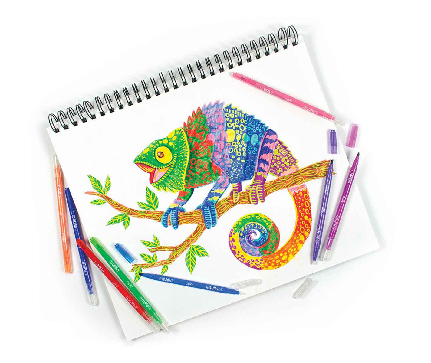 Ooly 12 Switcheroo Colour Changing Markers Double Ended Stationary Art and craft for kids 3yrs+