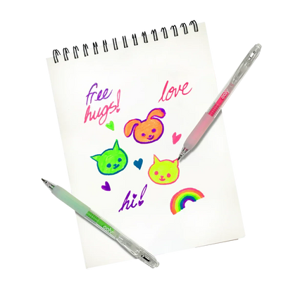 Ooly Jelly Gloss Neon Multi-Surface Gel Pens 6 Colours Stationary Art and Craft for Kids 8yrs+