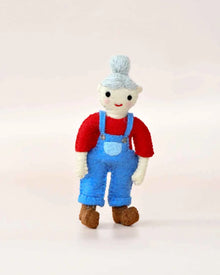 Tara Treasures Felt Female Farmer Old Macdonald Farmer Toy Little Woolly Vision Pretend & Imaginative Play Toy Felt Figure 3yrs+