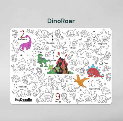 Hey Doodle 123 DinoRoar Art and craft for kids Travel Toys Dinosaur Best Seller Dinosaur and Dragon Theme Most Loved in Store 3yrs+