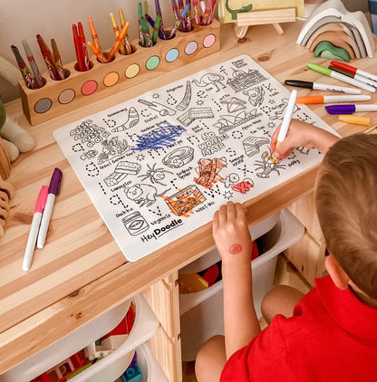 Hey Doodle ABC Aussie Icons Art and craft for kids Travel Toys Early Literacy Australian Motor Skills Best Seller Most Loved in Store 3yrs+