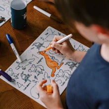 Hey Doodle 123 MiniMats Aussie Animals Art and craft for kids Travel Toys Australian Animals Early Literacy Best Seller Most Loved in Store 3yrs+