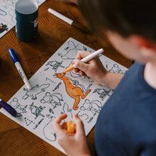 Hey Doodle 123 MiniMats Aussie Animals Art and craft for kids Travel Toys Australian Animals Early Literacy Best Seller Most Loved in Store 3yrs+