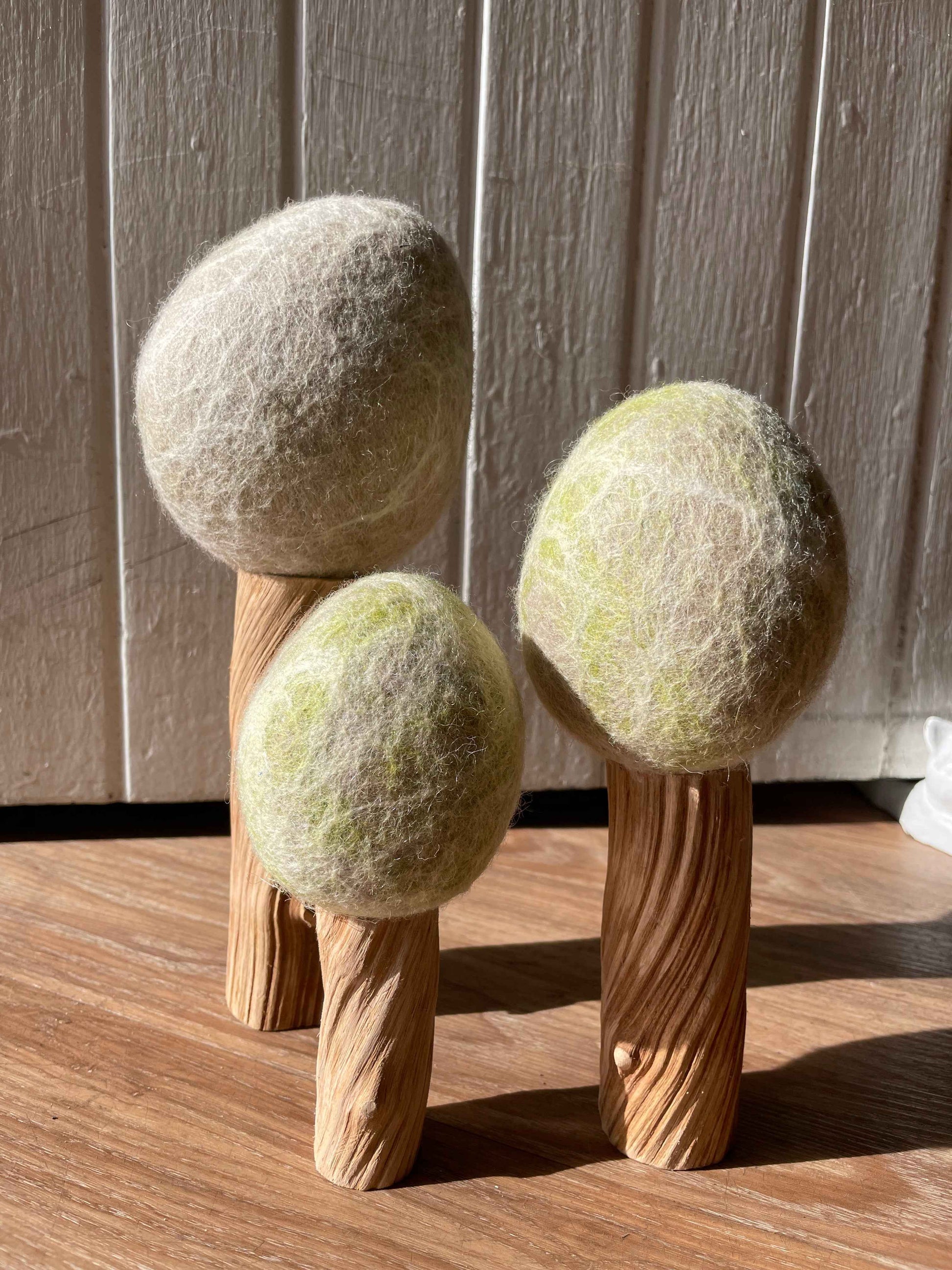 Papoose Felt Winter Four Season Trees Set of 3 Pretend & Imaginative Play Toys 3yrs+