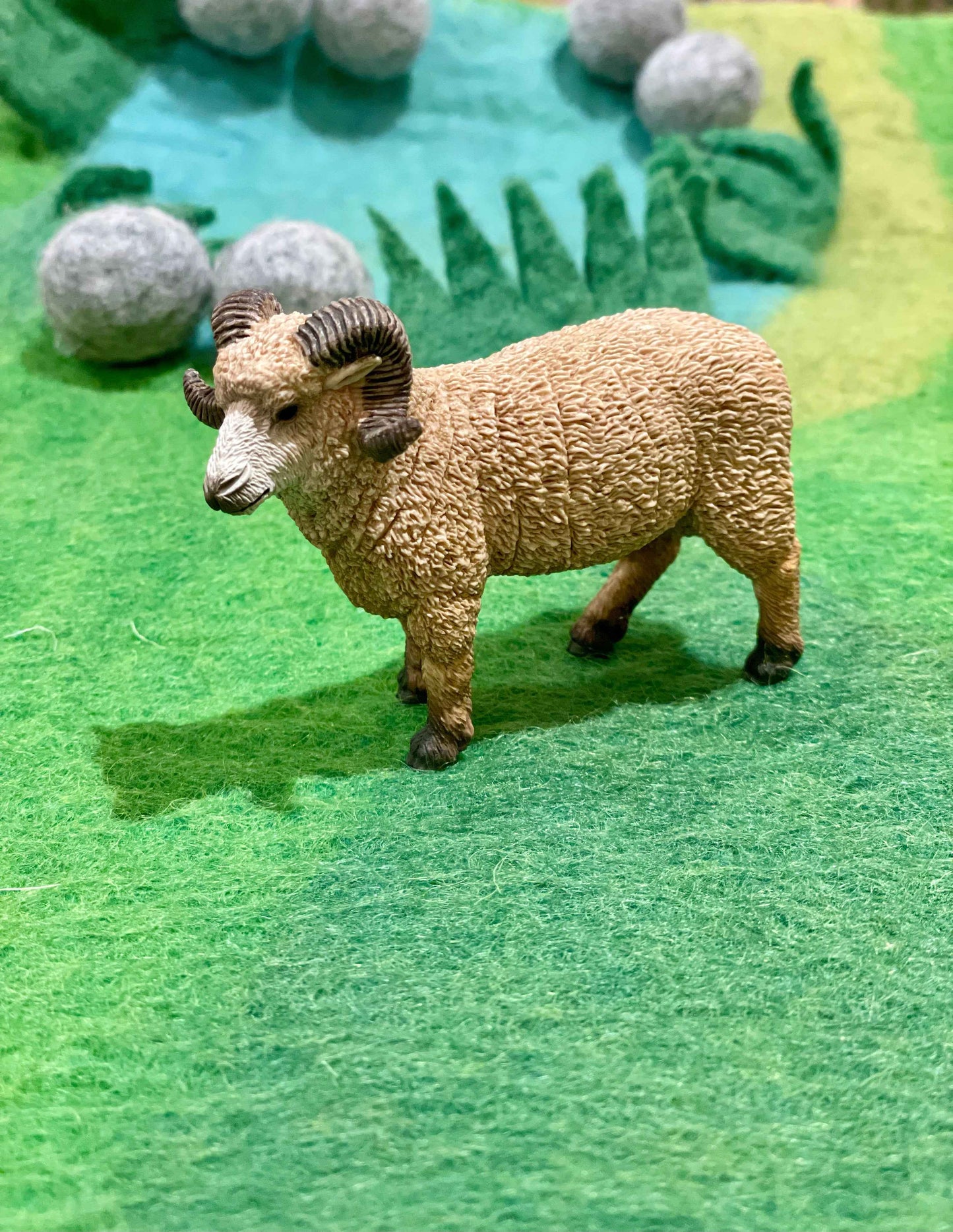 Ram Sheep Figurine by Safari Ltd Farm Collection Animal Figurines 3yrs+