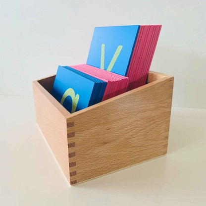 Montessori Sandpaper Letter Board Box