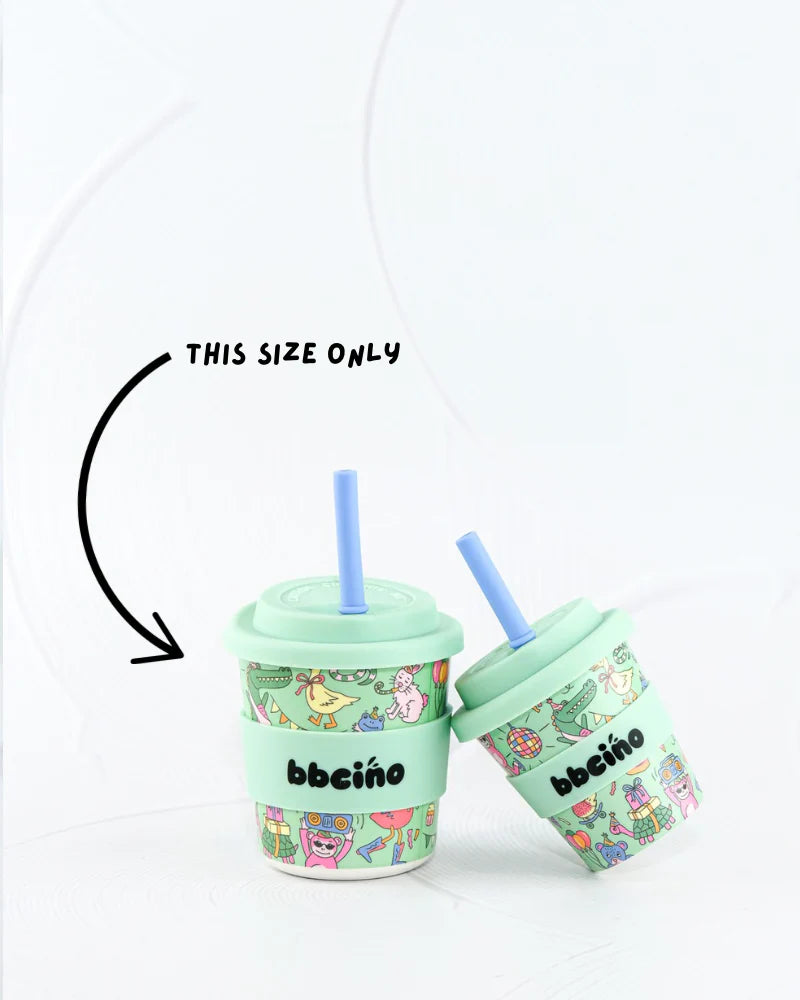 BBcino Party Animal in Green 240ml Babycino Retired