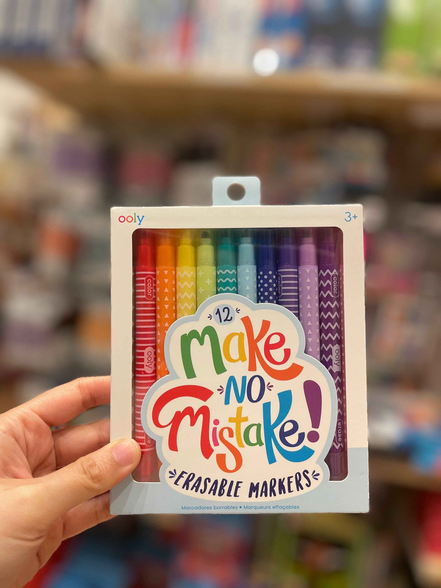 Ooly Erasable Markers Make No Mistake Set of 12 Stationary Art and craft for kids 3yrs+