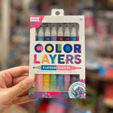 Ooly 8 Colour Layer Markers Chisel Tip and Point Tip Double Ended Stationary Art and craft for kids 6yrs+