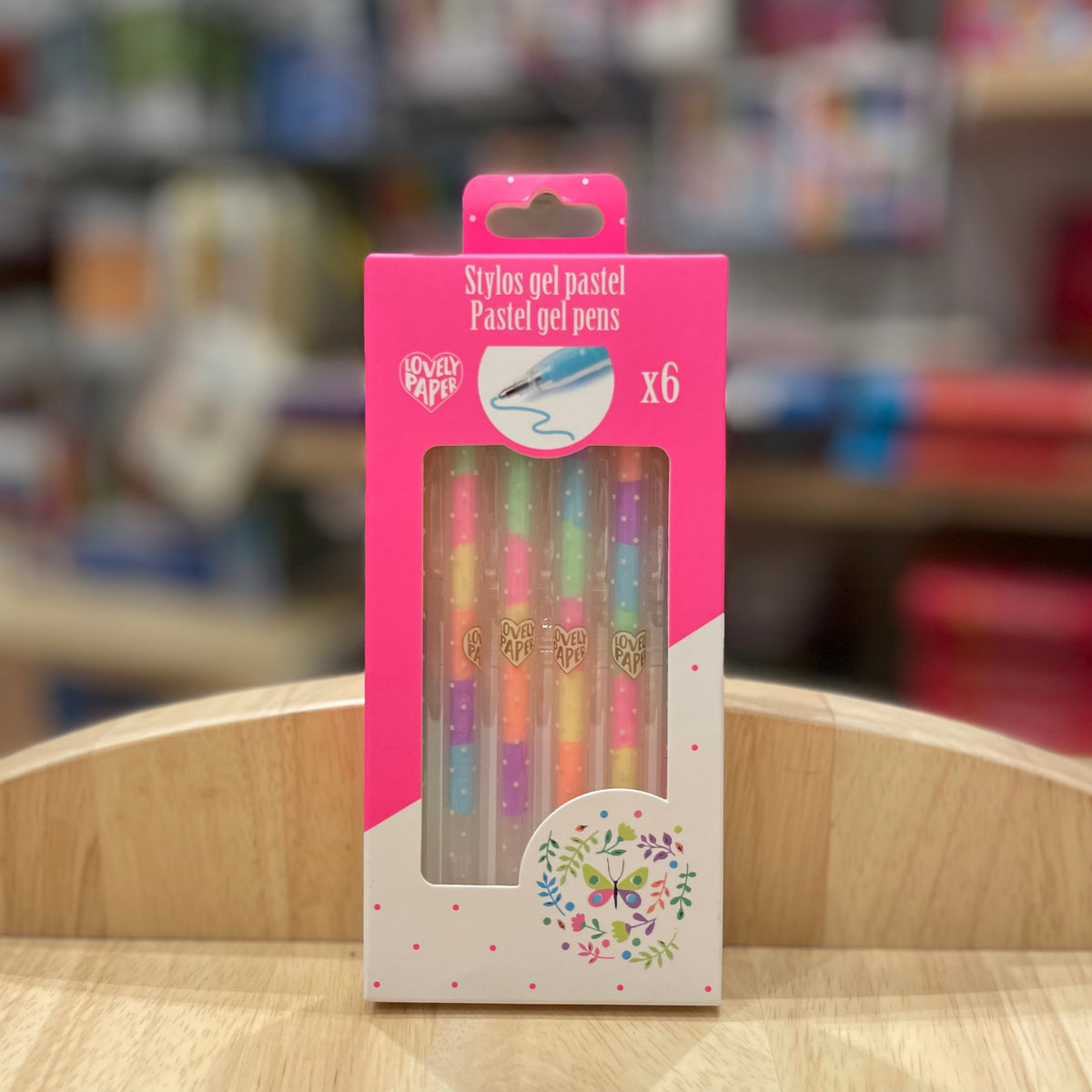 Gel Pens with 6 exchangeable colours 6pc in Rainbow or Pastel by Djeco Stationary Art and craft for kids Best Seller 3yrs+