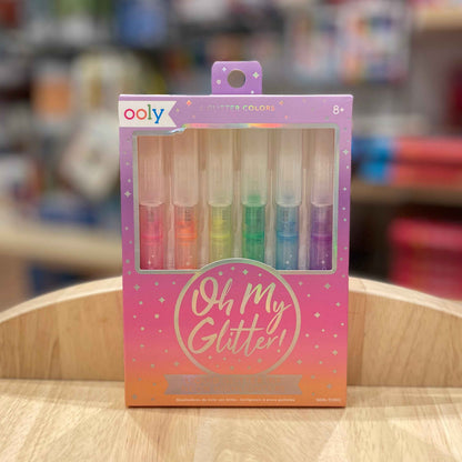 Ooly 6 Oh My Glitter Neon Highlighters Stationary Art and craft for kids 6yrs+