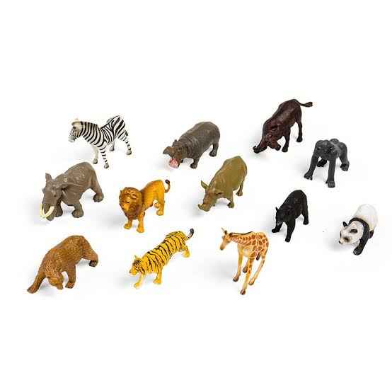 Wild Life Figurine TubeA Mini Play Set 12pc by CollectA Animal Figurines 3yrs+