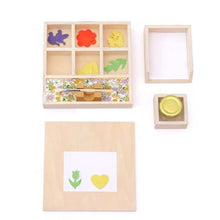 Montessori Glue Activity Box with Jar and Brush Practical Life Tools 2yrs+