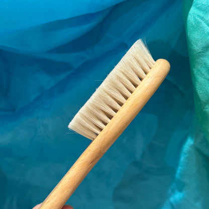 Kellerbursten Baby Hair Brush Soft Natural Bristles Montessori Practical Life Toys 0m+