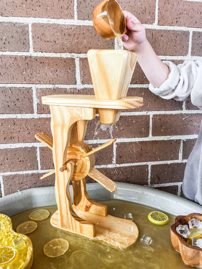 Explore Nook Wooden Water & Sand Wheel Sensory Outdoor Nature Play Tools Sensory Toys Best Seller Wooden Toys 3yrs+ PREORDER EARLY SEPTEMBER