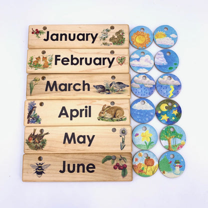 Treasures From Jennifer Calendar Rainbow Colour Early Math Games for Kids