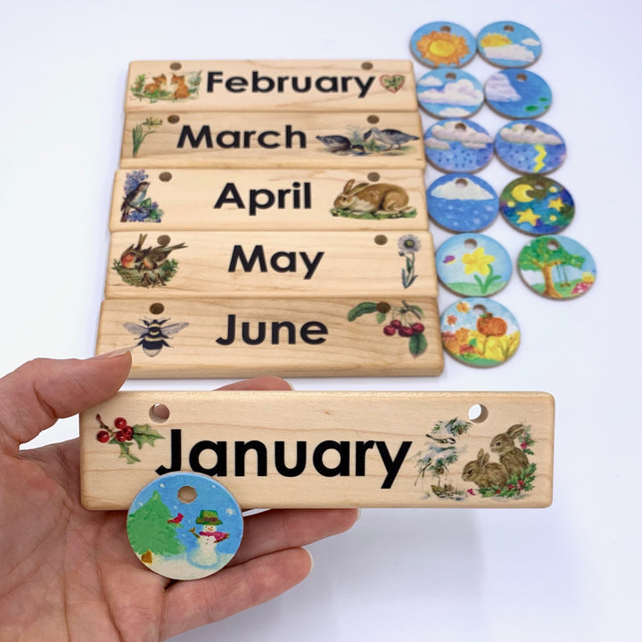 Treasures From Jennifer Calendar Rainbow Colour Early Math Games for Kids