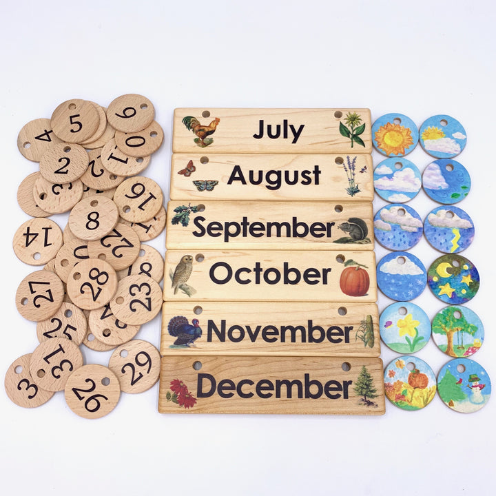 Treasures From Jennifer Calendar Rainbow Colour Early Math Games for Kids