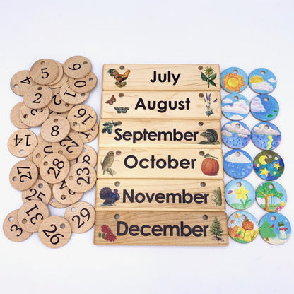 Treasures From Jennifer Calendar Rainbow Colour Early Math Games for Kids