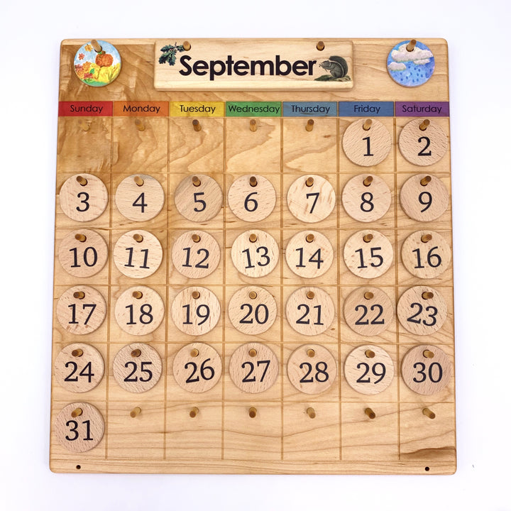 Treasures From Jennifer Calendar Rainbow Colour Early Math Games for Kids