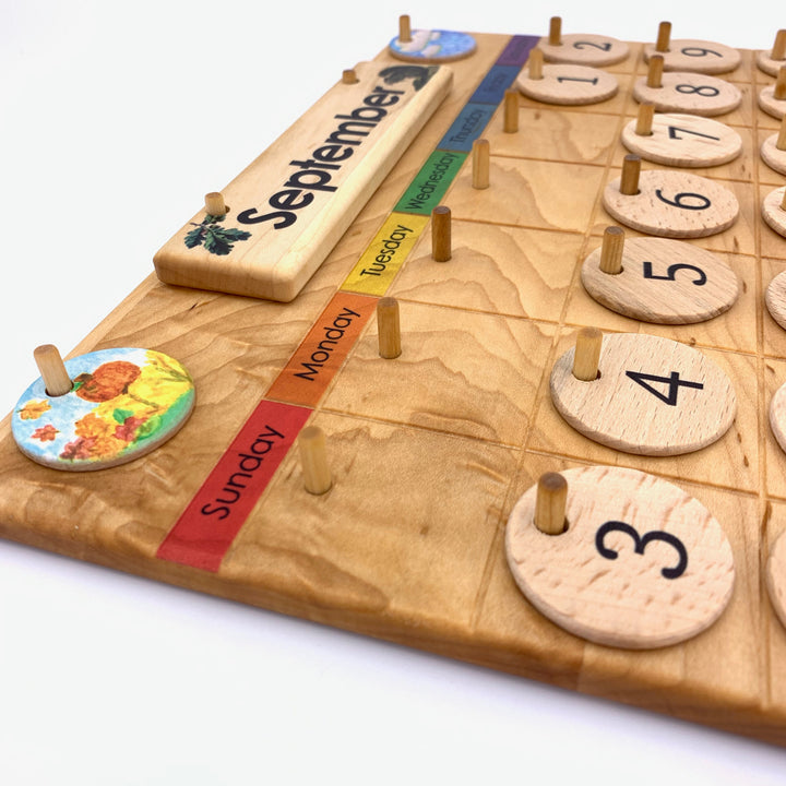 Treasures From Jennifer Calendar Rainbow Colour Early Math Games for Kids