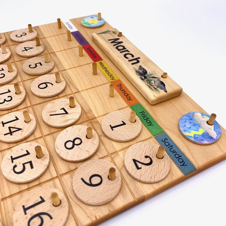 Treasures From Jennifer Calendar Rainbow Colour Early Math Games for Kids