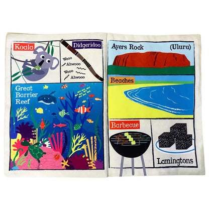 Nursery Times Crinkly Newspaper All About Australia By Jo & Nic’s Crinkly Cloth Book Australian Theme 3m+